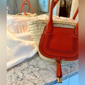 SOLD ***
Chloe Marcie Basket tote bag